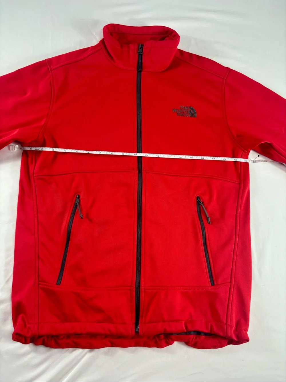 The North Face Apex Canyonwall Red Fleece Lined Full Zip Jacket Men's Small